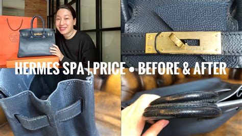 hermes spa for bags|hermes spa service price.